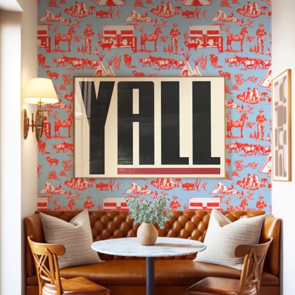 Katie Kime Peel & Stick Wallpaper - Marfa Toile - Picture 2 of 2